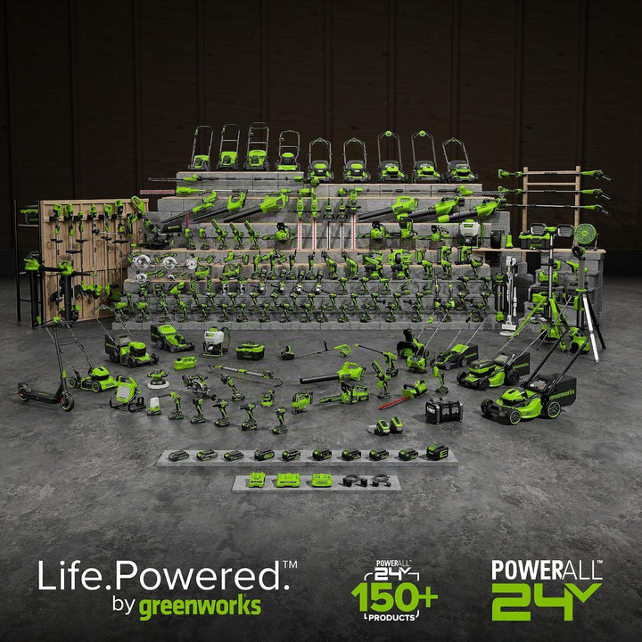 Greenworks 24V Exzenterschleifer, 5" Zufallsschleifer mit variabler Geschwindigkeit, nur Werkzeug
