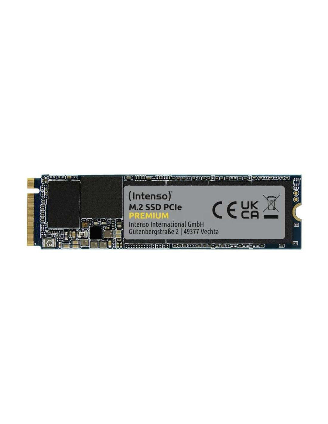 Intenso 250GB M.2 SSD PCIe Premium, bis zu 2100 MB/s, (PCI Express Gen.3x4 NVMe 1.3, Solid State Dri
