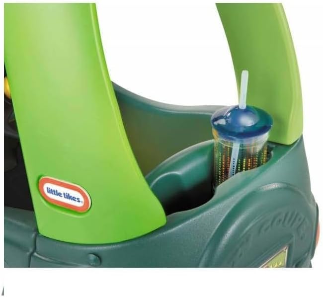 Little Tikes Cozy Coupé Dino - Rutschfahrzeug Kleinkinder - Mit Tür, entfernbarer Bodenplatte und Hu