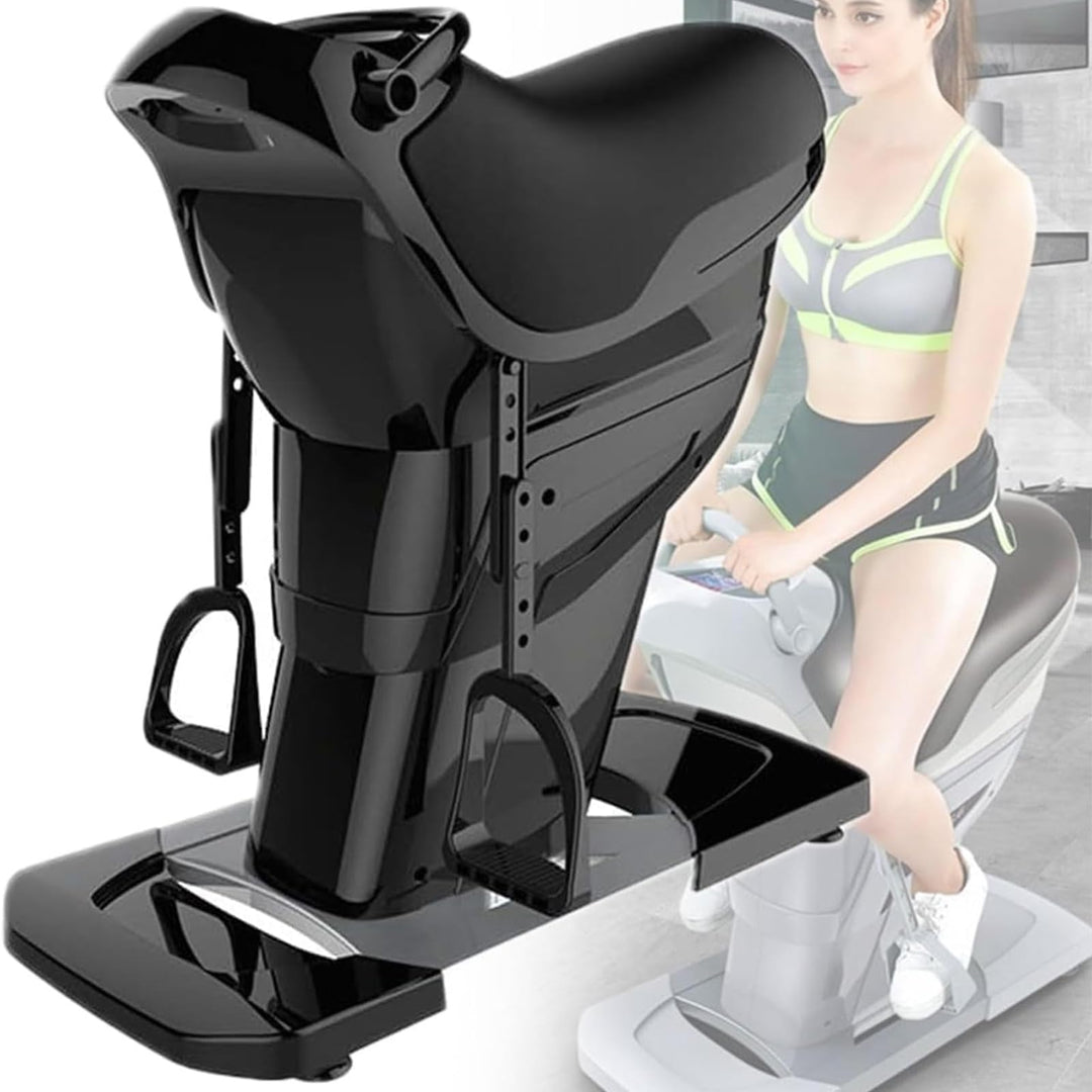 Elektrisches Reitgerät, 3D-Indoor-Pferdefitnessgerät Mit Anti-Rutsch-Pedalen Und Saugnapf-/Rollendes