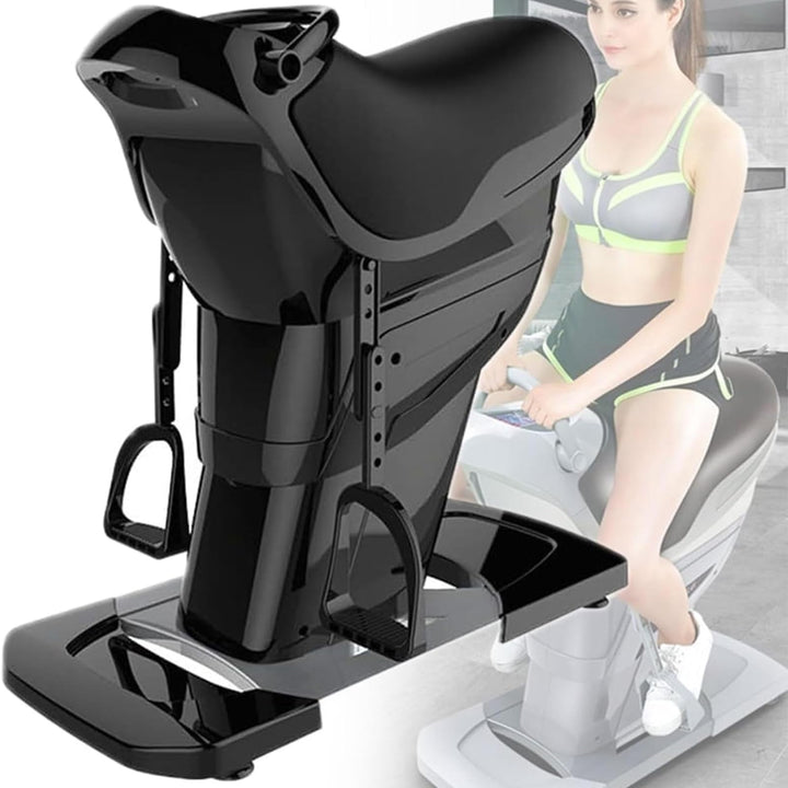 Elektrisches Reitgerät, 3D-Indoor-Pferdefitnessgerät Mit Anti-Rutsch-Pedalen Und Saugnapf-/Rollendes