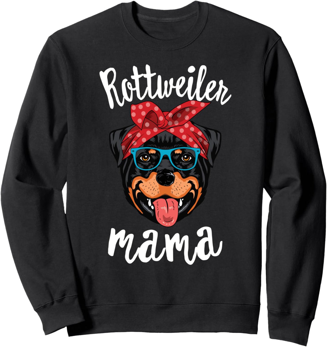 Rottweiler Mama Puppy Mom Dog Mama Lover Gift Sweatshirt