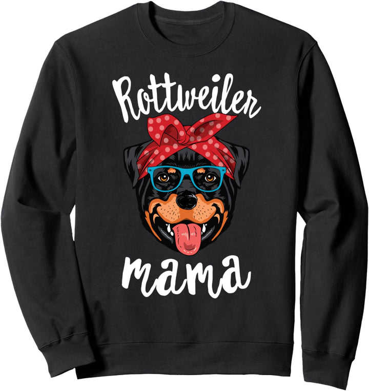 Rottweiler Mama Puppy Mom Dog Mama Lover Gift Sweatshirt