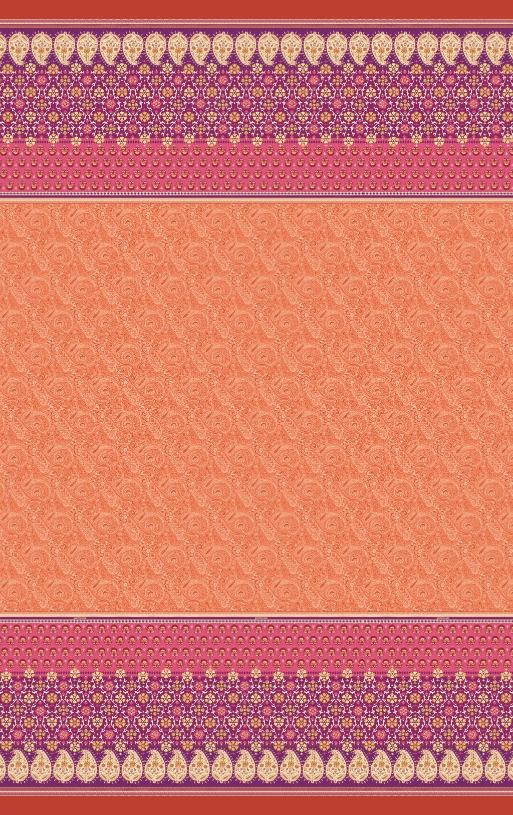 Bassetti LAGLIO Tagesdecke, Baumwolle, Orange, 220x255