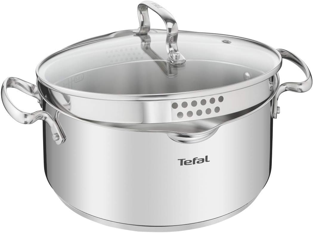Tefal DUETTO+ G7194455 saucepan Round Stainless steel Grösse: 20 cm, Grösse: 20 cm
