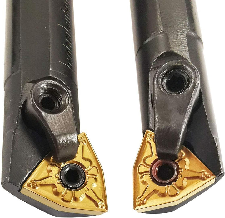 2 Stück S16Q-MWLNR08 + S16Q-MWLNL08 Drehmeissel-Halter Bohrstange 10 Stück WNMG080404-TM indexierbar