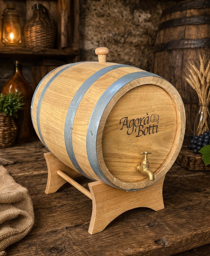 10 Liter Kastanienfass mit Messinghahn - NEUE PRODUKTION