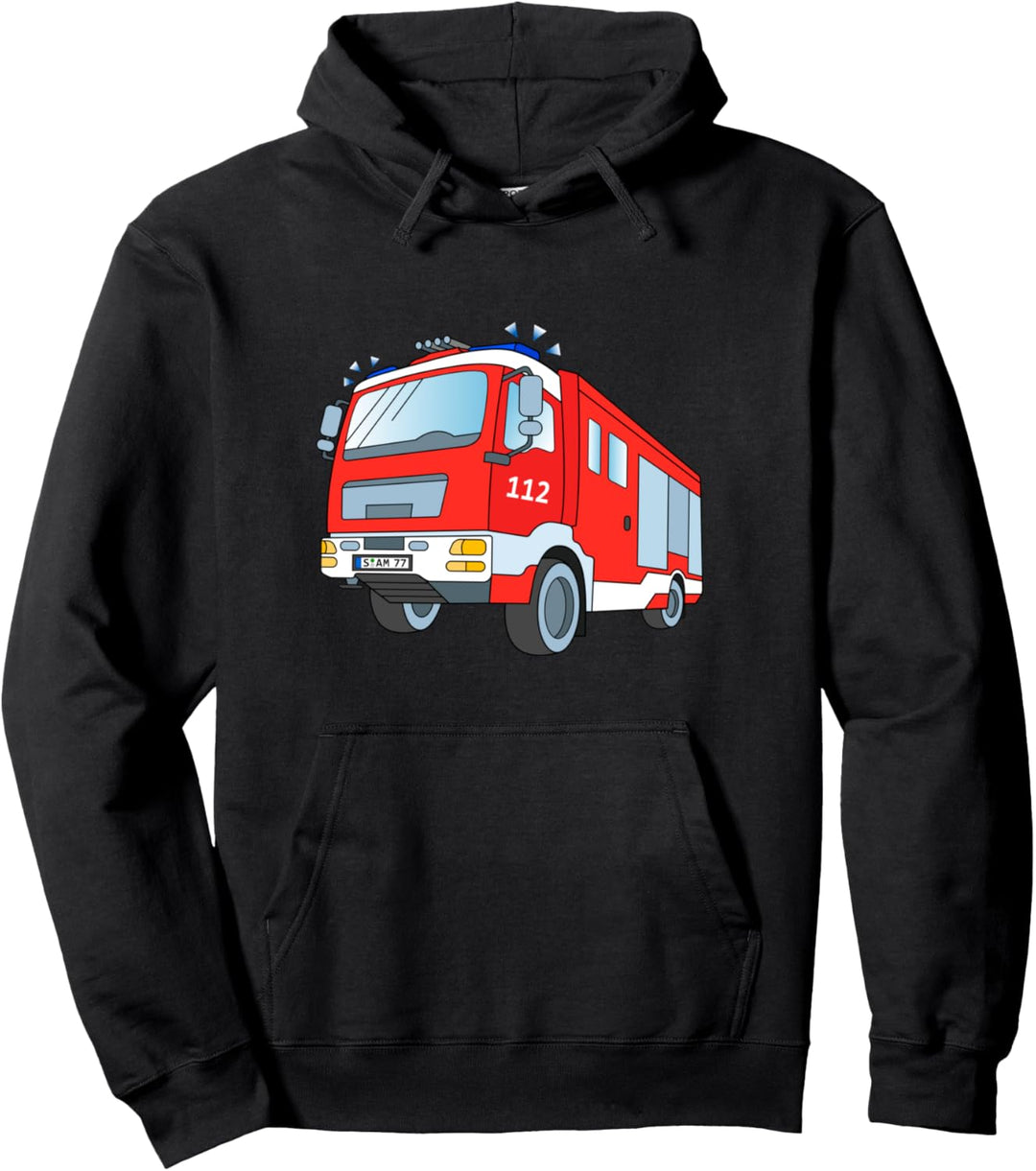 Feuerwehr Damen Herren Feuerwehrauto Pullover Hoodie