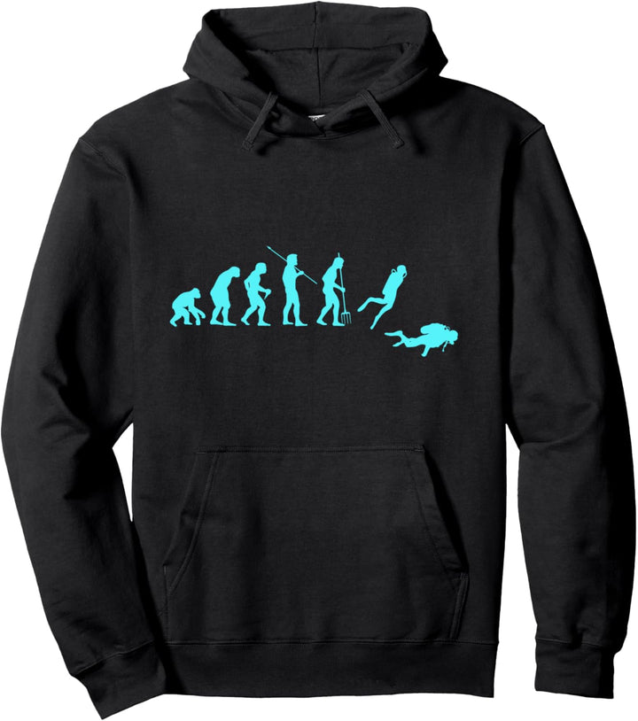 Evolution Tauchen Tauchen im Ozean Tauchen im Meer Taucher Pullover Hoodie