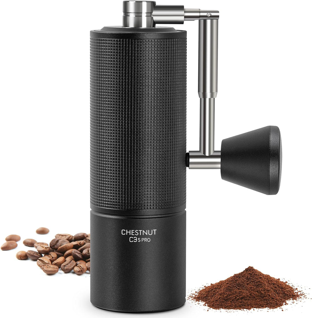 TIMEMORE Chestnut C3s PRO Kaffeemühle Manuell, Upgrade Integrierte Ganzmetallgehäuse, Handkaffeemühl