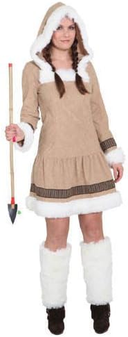 Orlob Eskimo Girl Damen Kostüm als Inuit zu Karneval Fasching Gr.34
