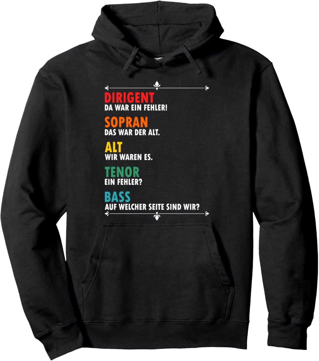 Lustiges Chor Geschenk I Dirigent: Da war ein Fehler Pullover Hoodie