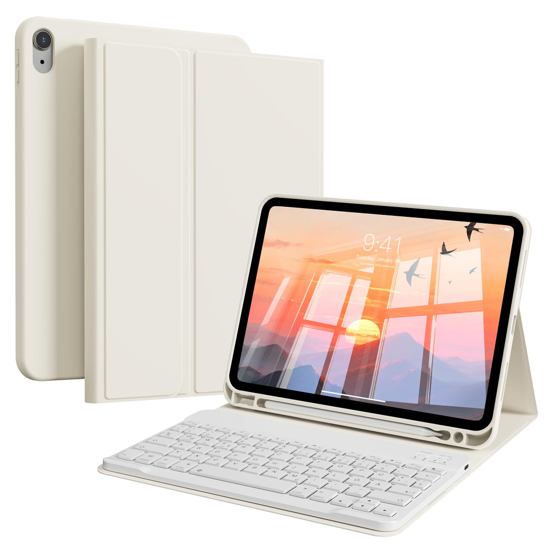 Tastatur Hülle für iPad A16 11. Generation 2025/ iPad 10. Generation 2022 (11/10,9 Zoll) mit Stiftha