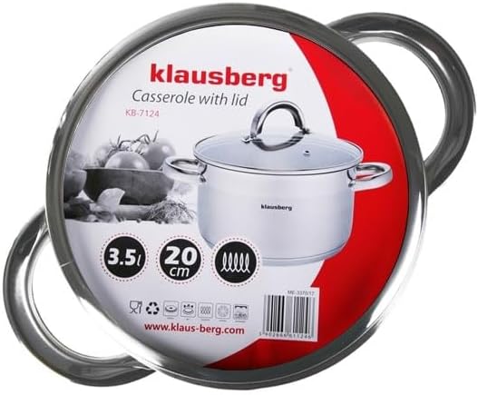 Topf Induktion Kochtopf, Edelstahl, mit Glasdeckel Dampfloch, unbeschichtet, für alle Herdarten, Bac