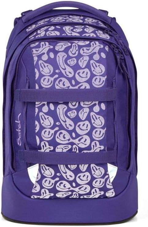 Satch pack Schulrucksack Set 2tlg. inkl. Schlamperbox (Bright Faces), Bright Faces