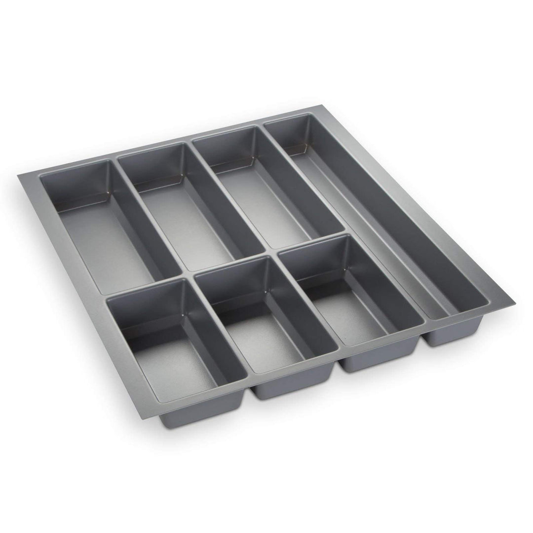 Orga-Box® IV UNIVERSAL Besteckeinsatz Besteckkasten silbergrau für 50er Schublade (473,5 x 426 mm)