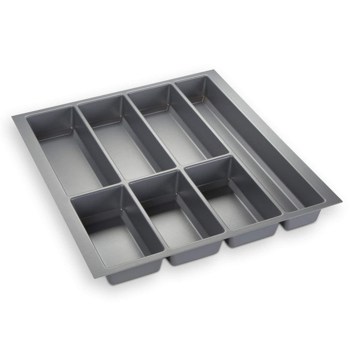 Orga-Box® IV UNIVERSAL Besteckeinsatz Besteckkasten silbergrau für 50er Schublade (473,5 x 426 mm)