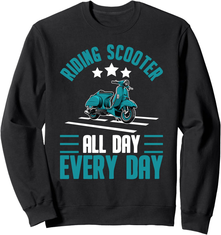 Motorroller Scooter Rollerfahrer Roller - Mofa Moped Sweatshirt