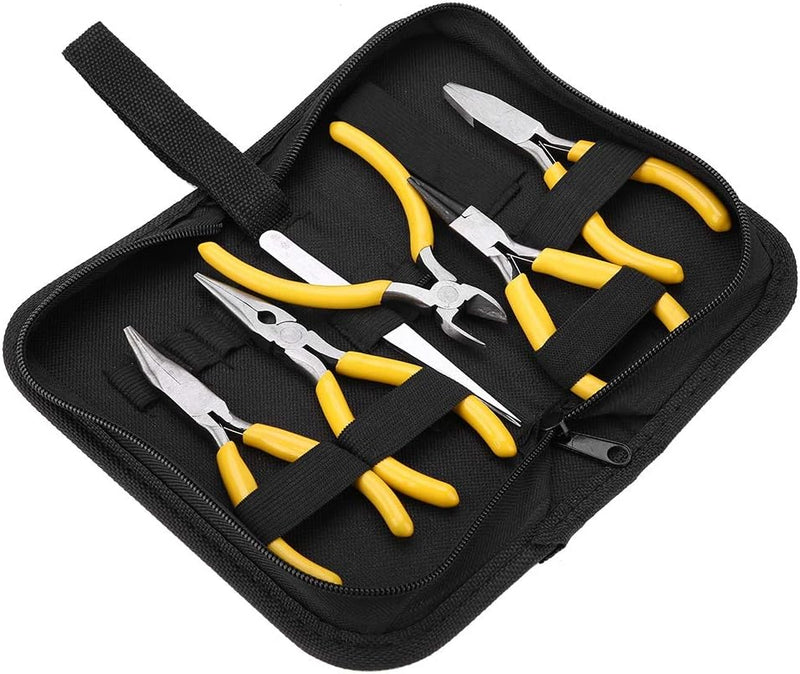 Diyeeni 5 stücke Jewelers Zangen Set Professionelle Schmuck Tools Kit Rundzange für DIY Schmuck Mach