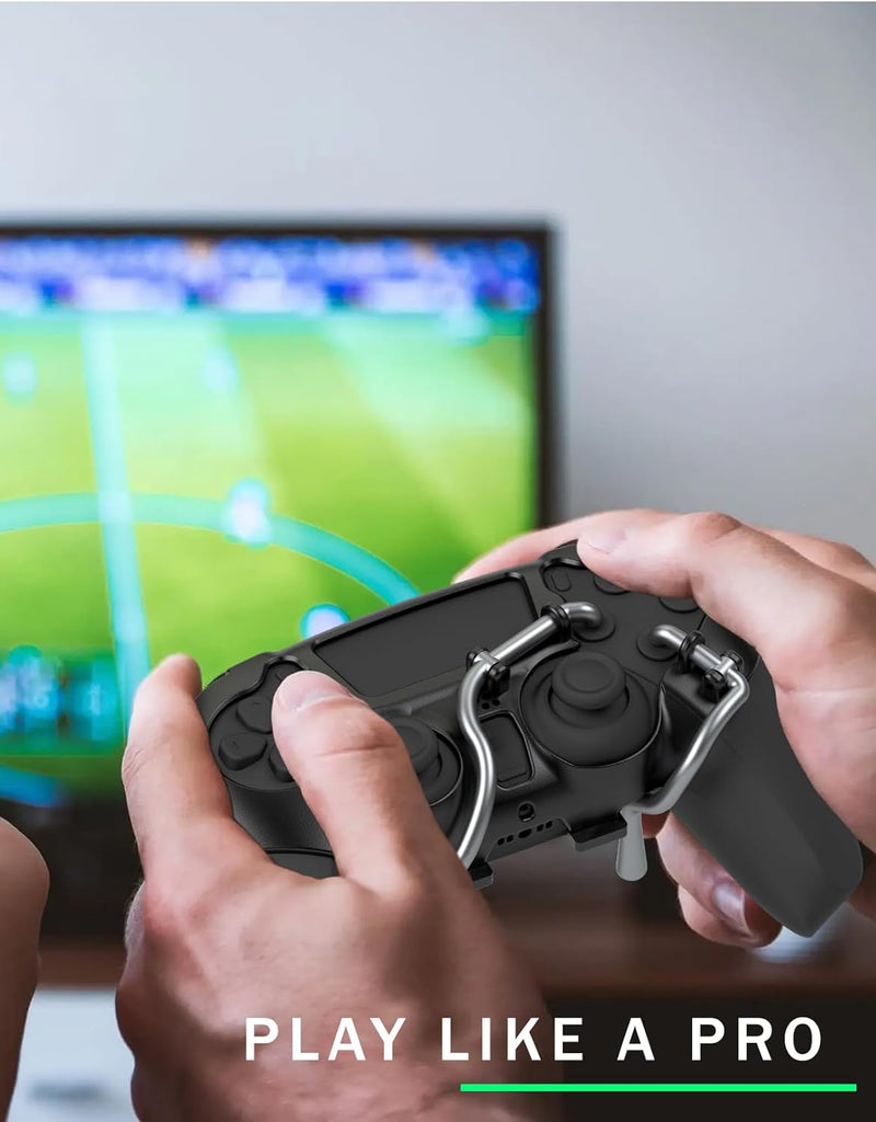 EXknight Leverback FPS Paddles Attachment, Back Buttons Gaming Paddles für PS5 Controller(Schwarz),