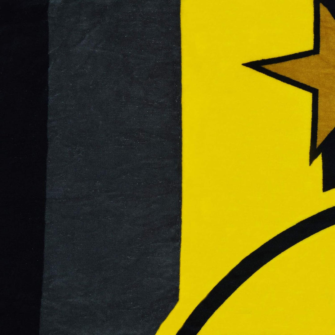 Borussia Dortmund BVB 09 BVB-Fleecedecke mit Streifenmuster 00 SCHWARZ/GELB 200 x 150 x 1 cm, 200 x