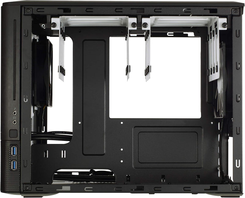 Fractal Design Node 804 - Black - Compact Computer Case - mATX - High Airflow - Modular Interior - 3