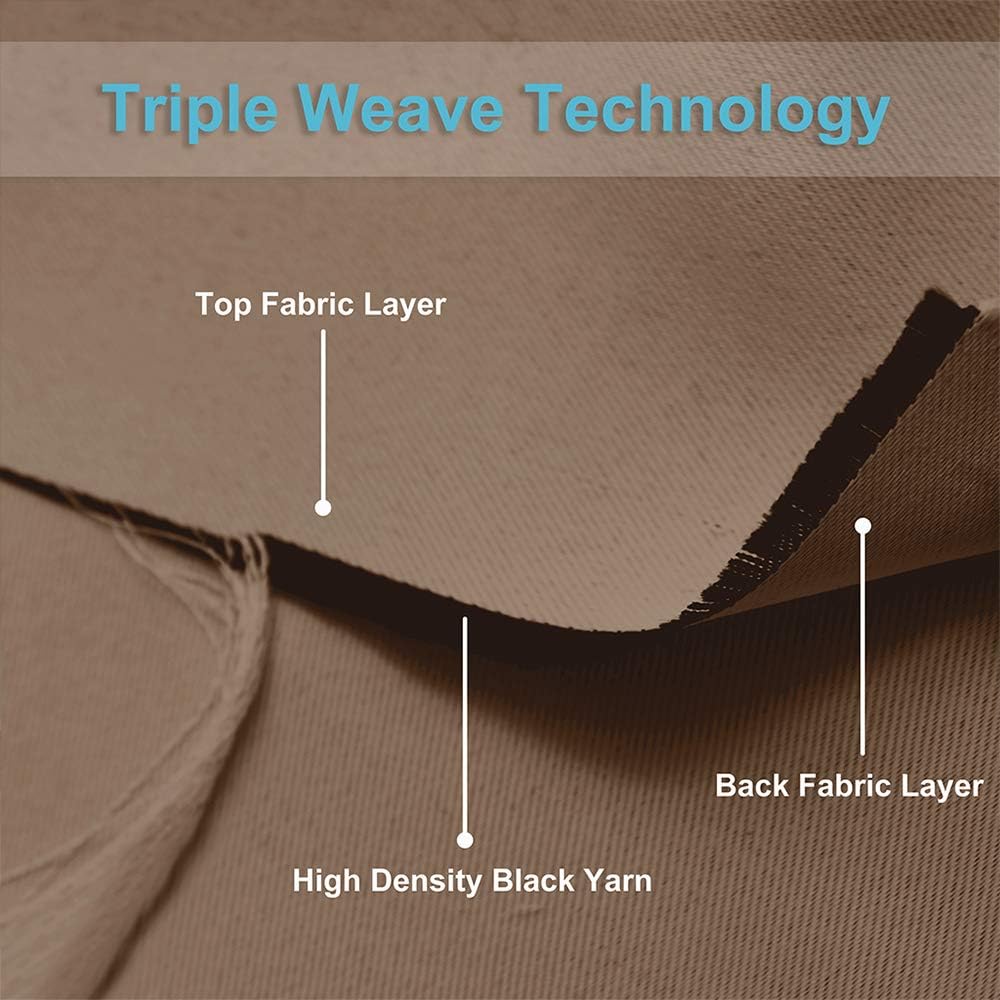 PONY DANCE Thermovorhang Tür Hitzeschutz 1 Stück H 240 x B 254 cm Extra Breite Gardinen Blickdicht f