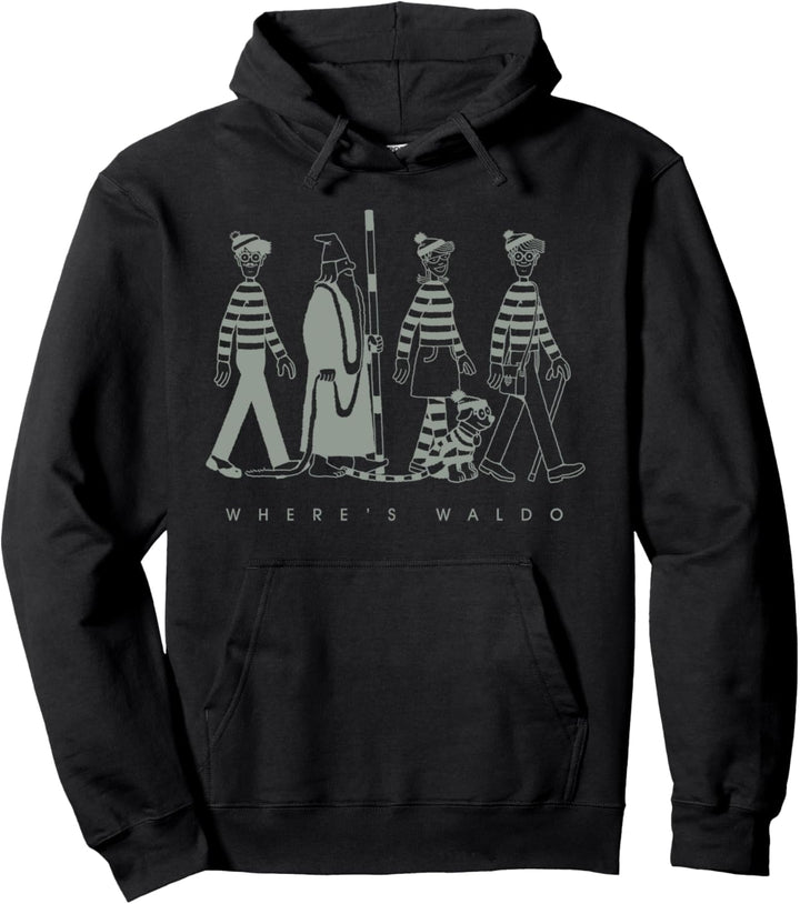 Where's Waldo Group Shot Walking Pullover Hoodie