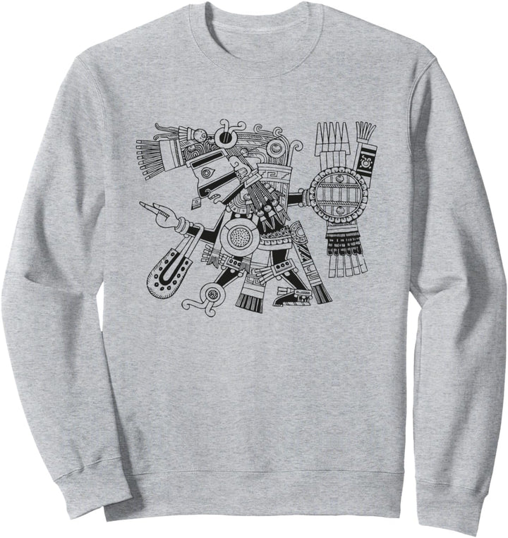 Maya Schutzgott Tezcatlipoca Krieger Azteke Indianer Mexiko Sweatshirt