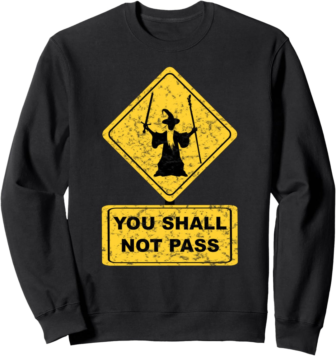 T-Shirt mit Schriftzug „You Shall Not Pass“ von Lord Geek Clothing Sweatshirt