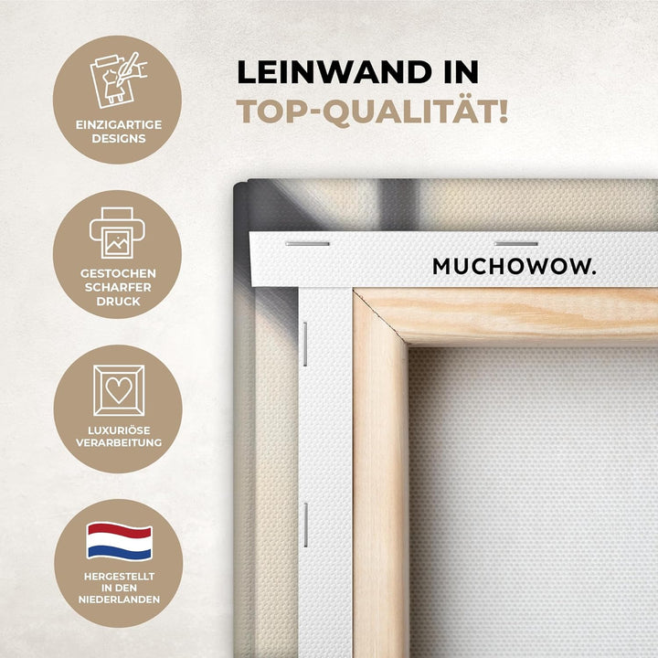 MuchoWow© Leinwandbild Gross 120x80 cm XXL Dekoration Wohnzimmer Bilder Pictures Wall Decoration Liv
