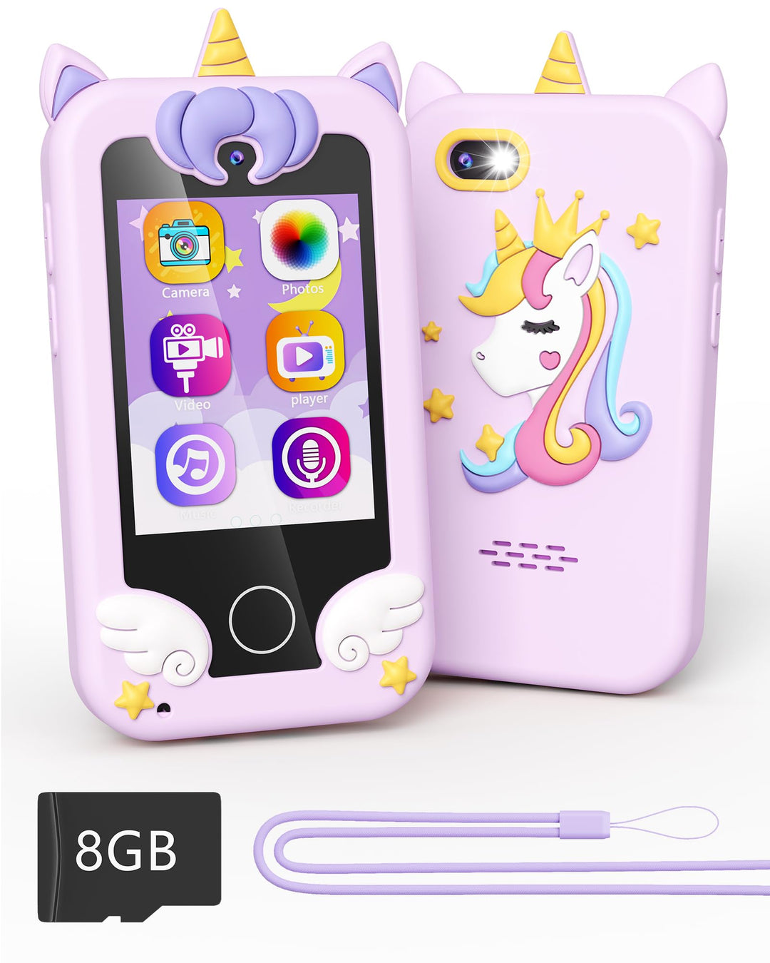 Kinder Handy Smartphone Spielzeug, Einhorn-Geschenke und Spielzeuge für Mädchen und Jungen im Alter
