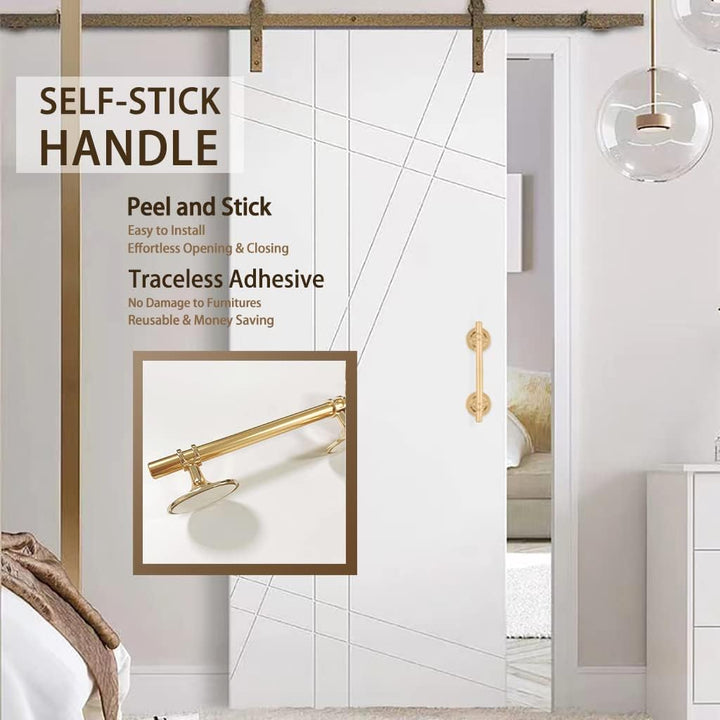 2 Stück Selbstklebende Griffe Schrankgriffe Türgriffe Schubladenknöpfe Griffe zum kleben Metallgriff