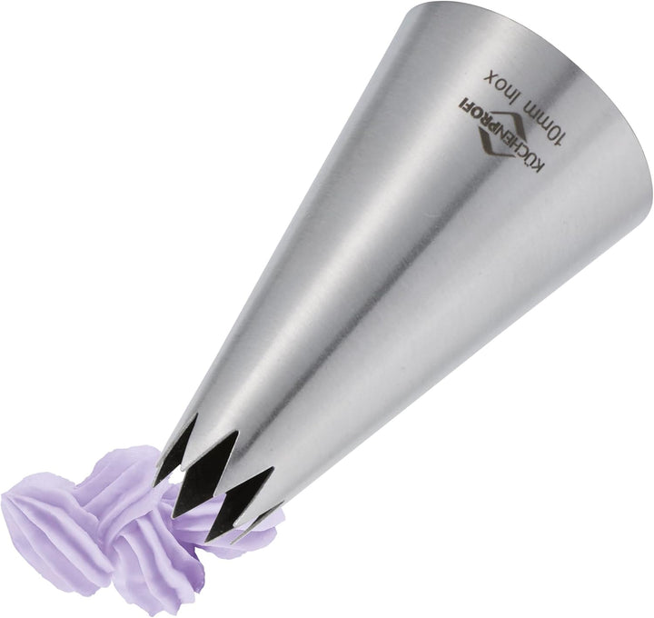 KÜCHENPROFI BAKE Spritzbeutel-Set 5-tlg., Tortendekoration leicht gemacht, inkl. Profi-Spritzbeutel
