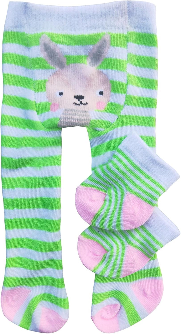 Heless 878 - Puppenkleidung im Design Lustige Tiere, Strumpfhose und Söckchen mit Tiermotiven in 3 D