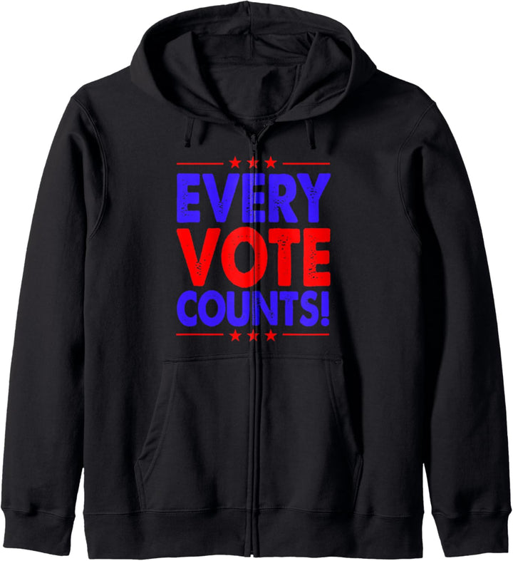 Jede Abstimmung zählt das amerikanische Wahlgeschenk Kapuzenjacke
