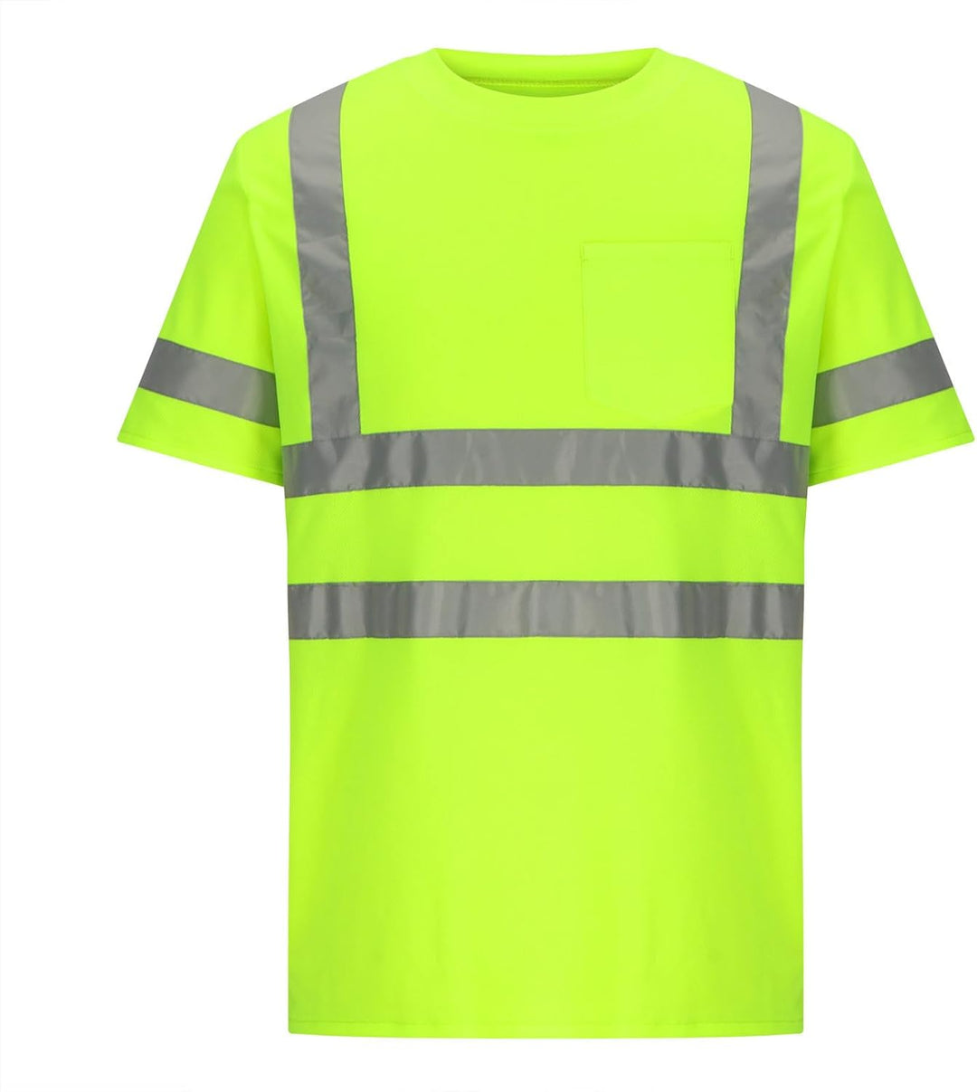 Herren Warnschutz T-Shirt Kurzarm Arbeitsshirt Arbeits Warnshirt Reflektierende Zonen Arbeitshemd Le