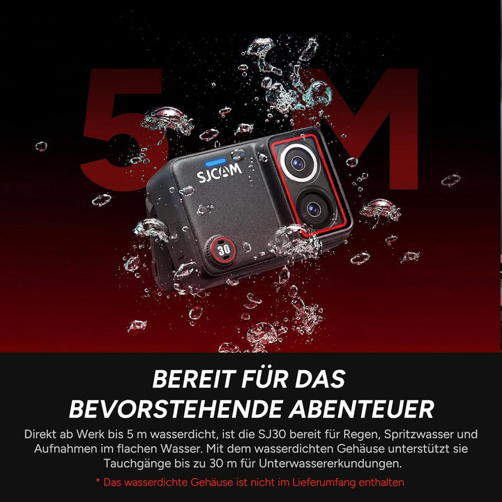 SJCAM SJ30 6K/5K Action Cam(64GB) mit Wireless Mikro Unterwasserkamera Wasserdicht Combo(64GB), Wass