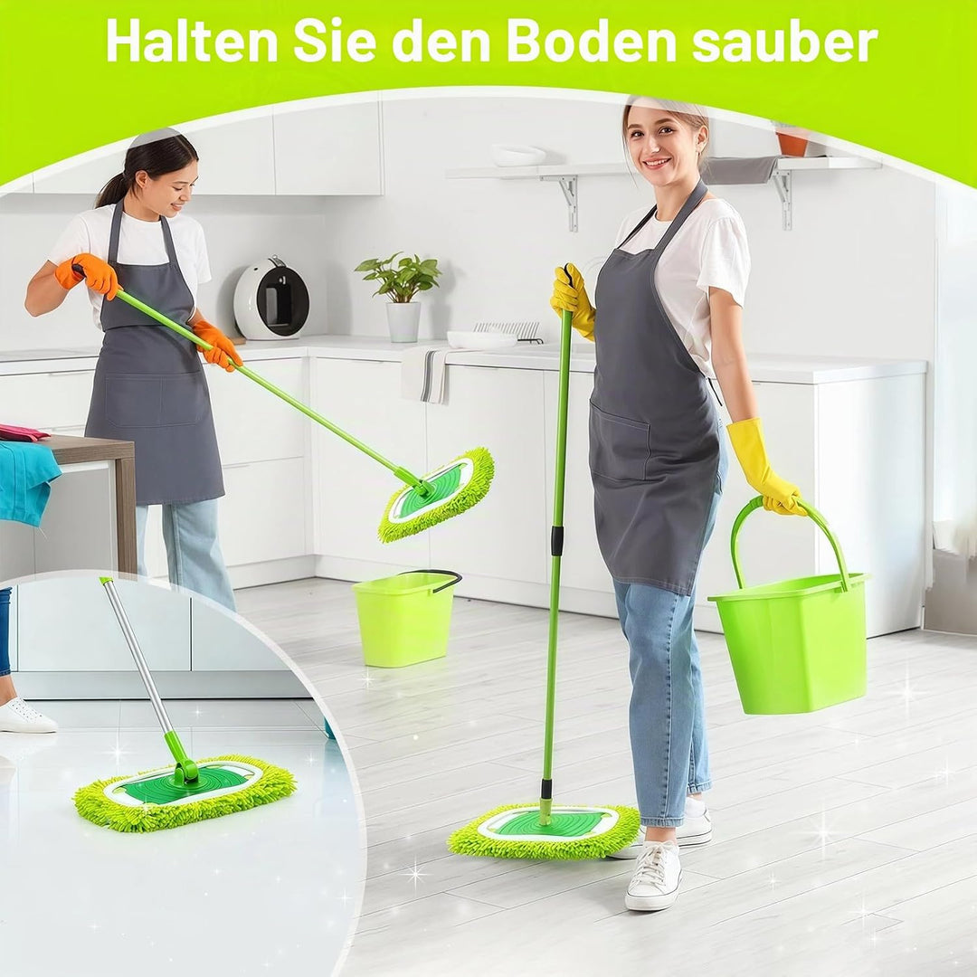 6 Stück für Swiffer Feuchte Bodentücher, Waschbar für Swiffer Bodentücher, Wiederverwendbar Trockene