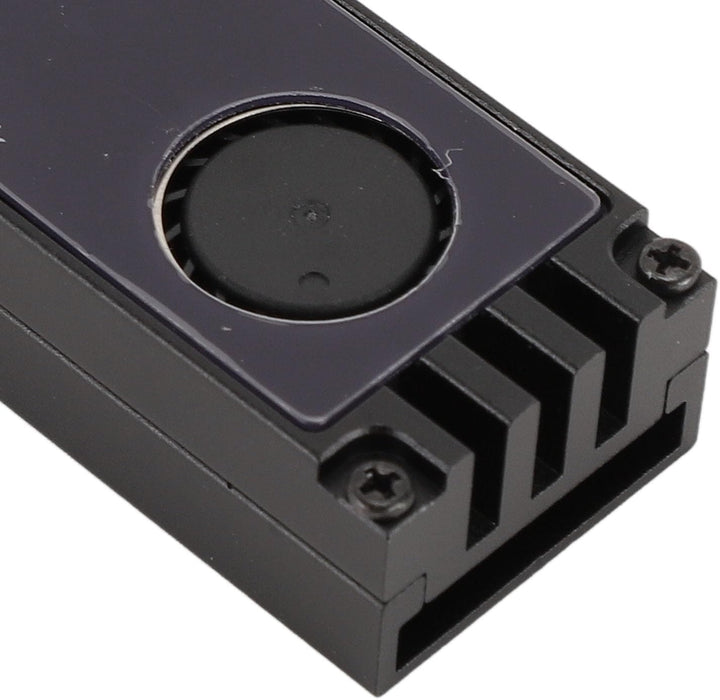 VBESTLIFE NVMe M.2-Lüfter, NVMe M.2-Kühlkörper aus Aluminium mit Temperaturanzeige, SSD-Lüfter, Leis