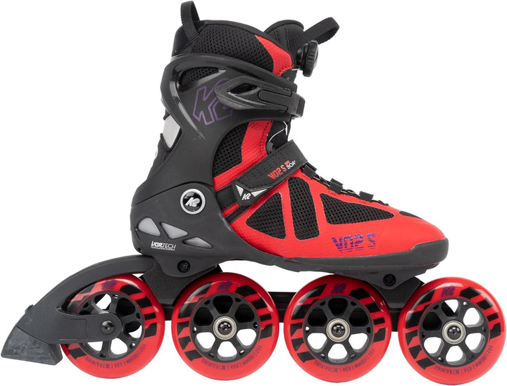 K2 Skates Unisex Inline Skates VO2 S 100 BOA, red, 30G0152 EU: 43.5 (UK: 9 / US: 10) red, EU: 43.5 (