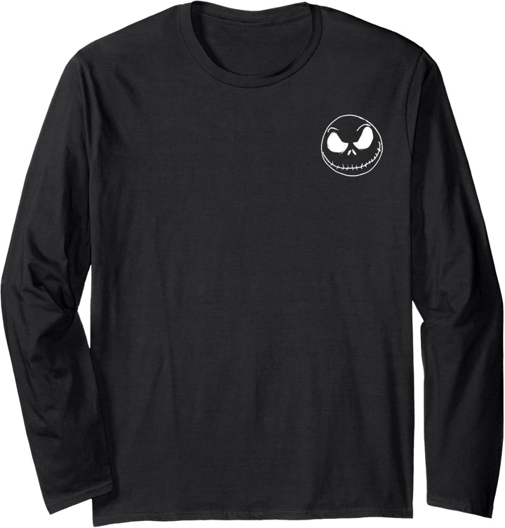 Disney The Nightmare Before Christmas Jack Scribble Pocket Langarmshirt