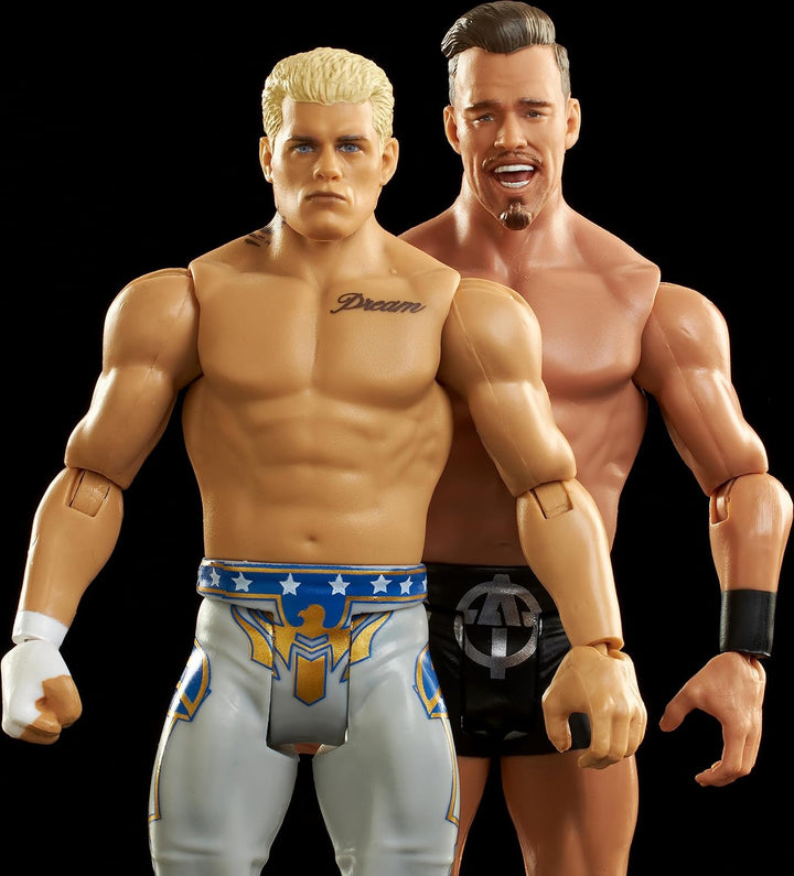 Mattel WWE Action Figure Battle Pack 2 Pack with Mattel WWE Championship Title Championship Showdown