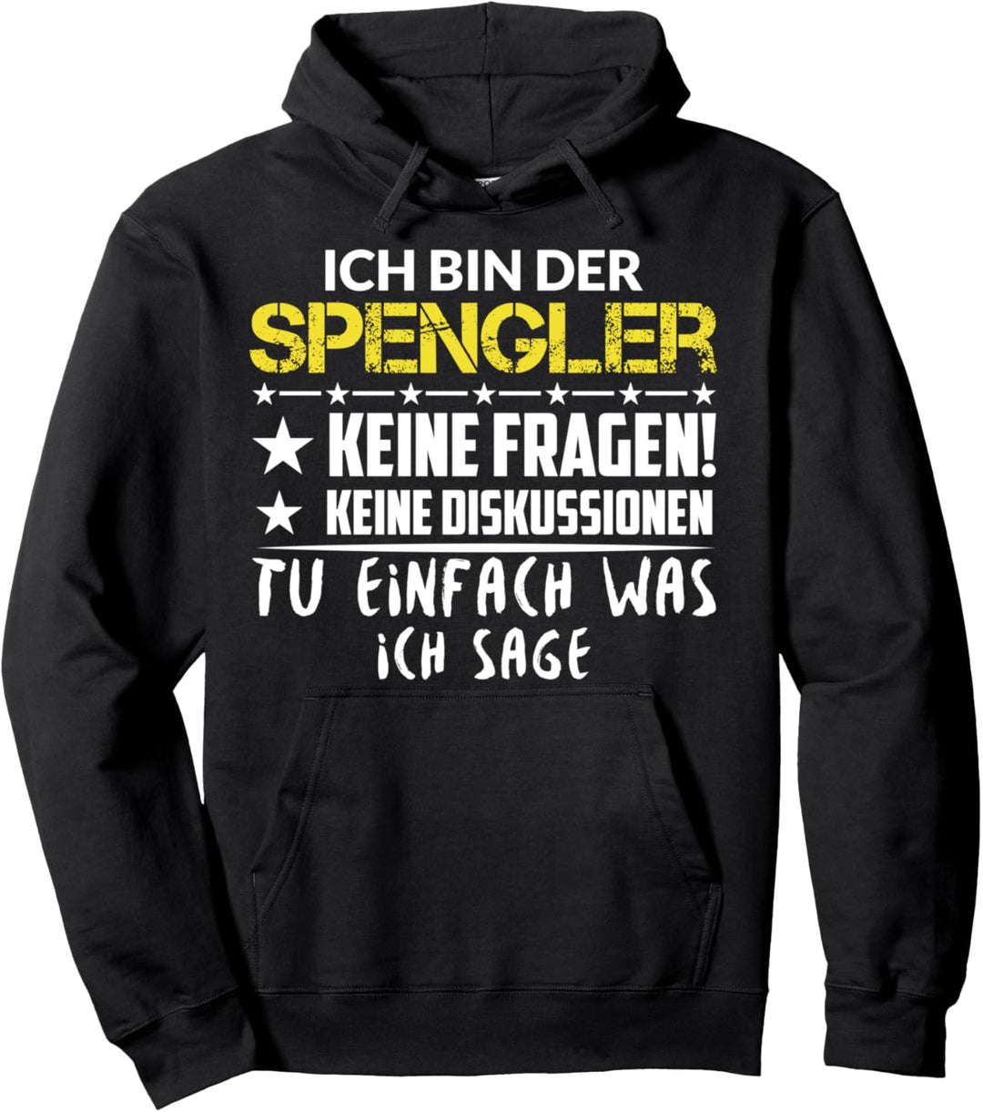 Spengler Installateur Klempner Handwerker Azubi Geschenkidee Pullover Hoodie