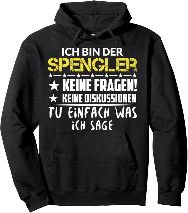 Spengler Installateur Klempner Handwerker Azubi Geschenkidee Pullover Hoodie