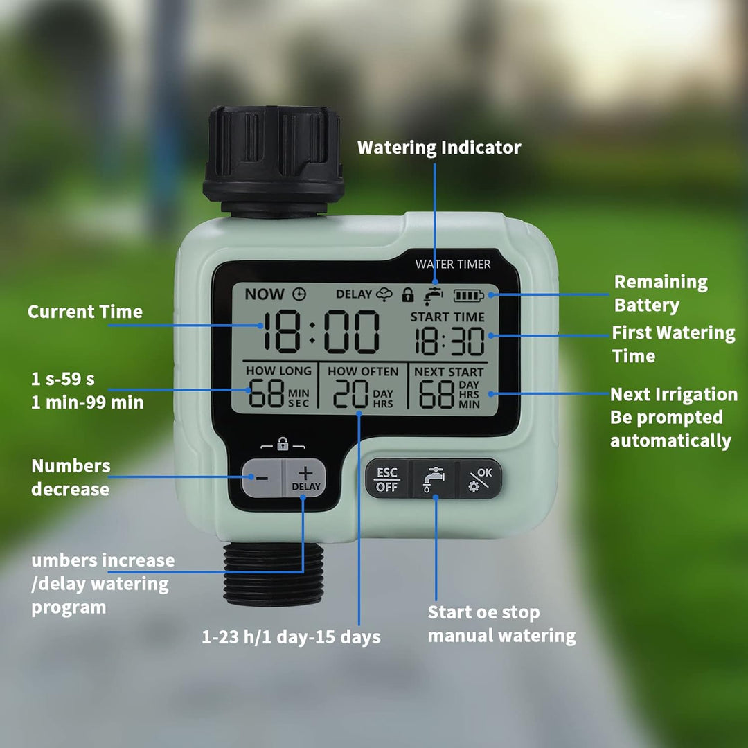 Bewässerungs-Timer Garten-Rasen-Wasserhahn Sprinkler-Timer Bewässerungssystem-Steuerung/Kindersicher
