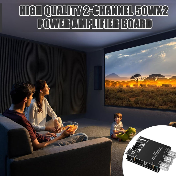 2x50W + 100W Bluetooth Verstärker Modul Hifi Stereo - 2.1 Audio Amplifier Board TPA3116D2, 2.1 Verst