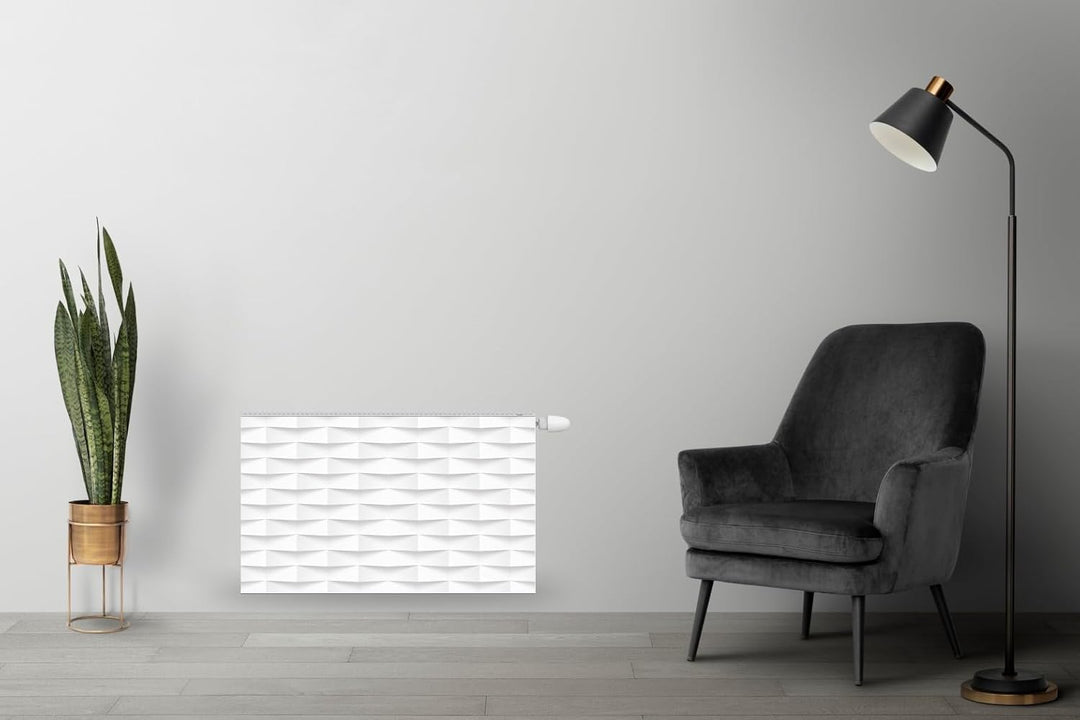 Magnetische Heizkörperverkleidung - 160x60 cm - Magnet Heizkörperabdeckung - Motiv Geometrie - Wasse