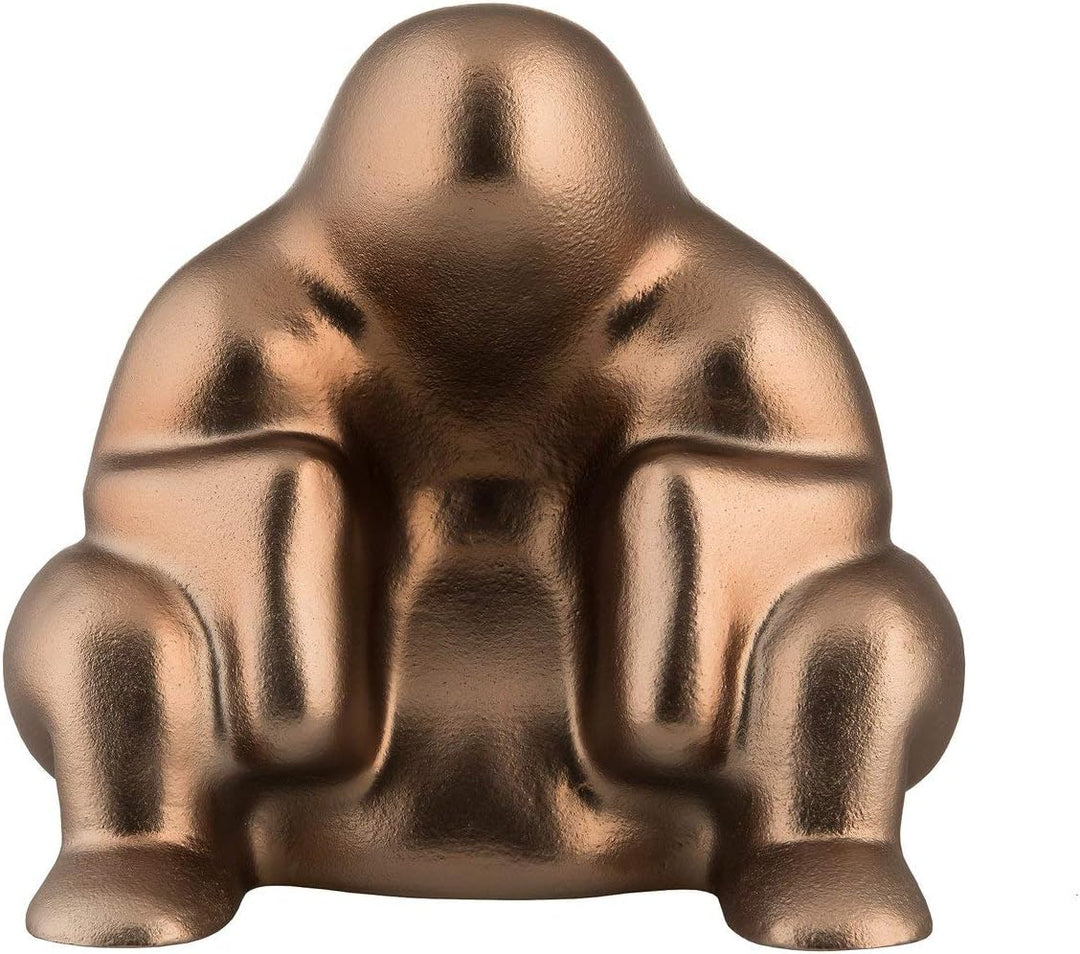 Alessi Dédé PS18 BM - Design Türstopper aus Thermoplastischem Harz Mit PVD Beschichtung, Brown Metal