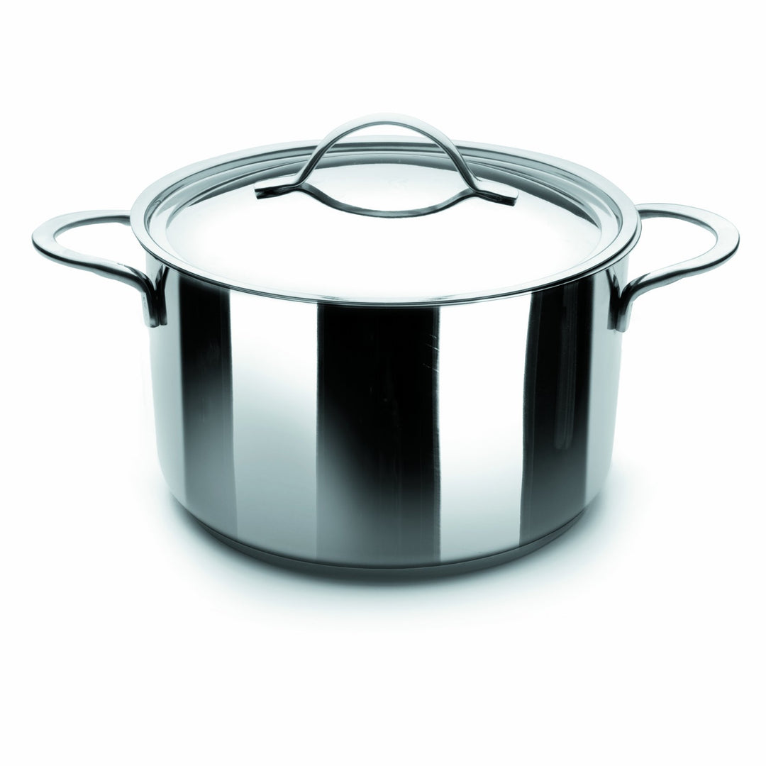 IBILI Topf Edelstahl 16 cm Kochtopf Noah mit Deckel, Silber, 2-Einheiten 16 cms, 16 cms